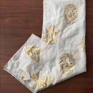 NWT Sugar Skull Scarf